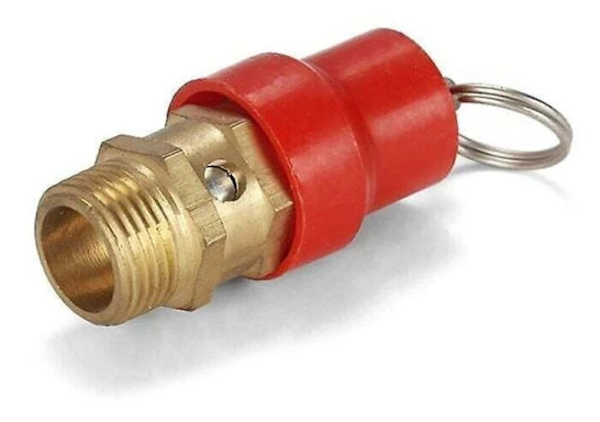 Lucky-88 – Säkerhetsventil för 8 kg hane G1/4 luftkompressor – Hållbar mässing – Skydd mot mottryck – 1-pack