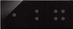 Kontakt-Simon 54 touch DSTR3134/73 - 3 moduler - 1 touchfält - 2 touchfält - vertikala - 4 touchfält - stelnad lava