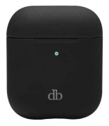 dbramante1928 Costa Rica - Fodral laddningsfodral för trådlösa öronsnäckor - återvunnen plast, silikon - nattsvart - för Apple AirPods (2a generation)