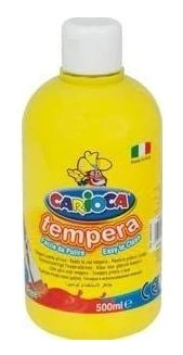 Carioca Tempera färg 500 ml, gul CARIOCA 170-2366