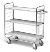 Vagn med 4 hyllor 1585x460x1180 mm