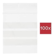 TRU COMPONENTS tryckförslutningspåsar med textetiketter (L x B) 80 x 60 mm transparent polyeten 100 st.