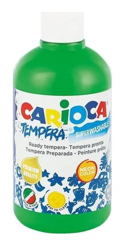 Carioca temperafärg 500 ml neon grön, NEON GRÖN