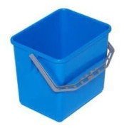 Spand 6 ltr. firkantet blå