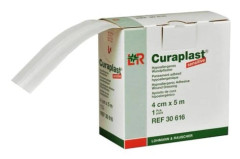 Plåster nonwoven Curaplast Sensitive - 4cmx5m rulle beige perf