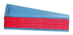 Brady B-500, Röd, Vinyl, 38,1 mm, 33 styck, UV-beständig, -40 - 80 ° C