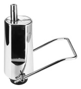 Frisör-/Barberarstol - Hydraulisk Pump - 4-bults Fäste - 200 kg Kapacitet - Höjdjusterbar - Reservdel - Silver