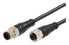 Molex 1200668820 sensor-/aktuatorkontakt, M12 rak kontakt för rak anslutning, 3,0 m, 4-polig (RJ), 1 st