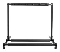 Gitarrställ - Multi-gitarrställ/Rack - 5 Gitarrer - Akustisk/El/Bas - Trä - Svart
