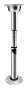 Justerbart bordben - Pelarstativ - Höjd 56,5–72 cm - Avtagbart - Aluminium + ABS - För båt & husbil
