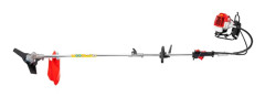 Bensindriven stånghäcksax - 52cc 2‑takt - Utdragbar 2,7 m - 40 cm blad - För buskar & häckar - Röd