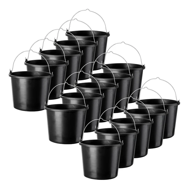 Plasthinkar för bygg - Bygghinkar - 12 l - 15-pack