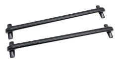 Bil takräcke/lastbågar 2-pack - Tvärstänger - Låsbara - 1 m aluminium - Max 45 kg - Universal för 4-/5-dörrars - Svart