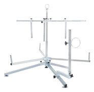 Golvvärmerör Avrullare - Rullställ - Max 600 m - Justerbar 20–40–65 cm - Maxlast 200 kg - Portabel - Vikt 7,9 kg - Vit