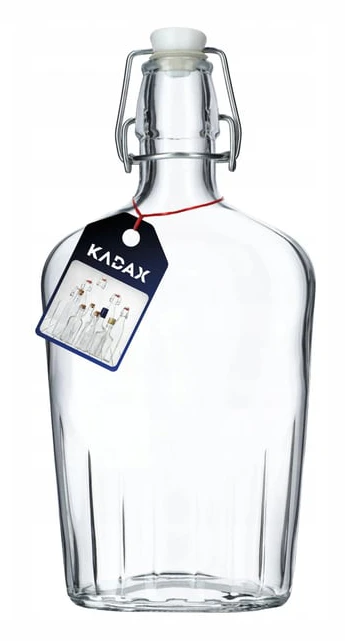 Glasflaska - Med propp - 500 ml - För vin, likör, tinktur och sprit