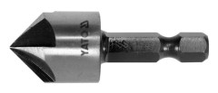 Yato YT-44725, Borr, Försänkare, 1,65 cm, 45 mm, Laminat, Metall, Trä, 45°