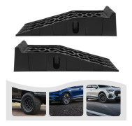Bilramper - Serviceramper 2-pack - Maxbelastning 7257 kg - Lyfthöjd 17 cm - Bredd 24,5 cm - Mått 92×32×32 cm - Svart
