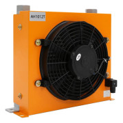 Hydraulisk oljekylare - Luftkyld värmeväxlare - Luftkylning - 120 W - DC 12 V - 6000 kcal/h - 100 L/min - 30–45 dB - Gul