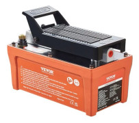 Luftdriven hydraulisk pump, 262x136x186 mm, orange, metall