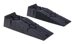 Bilramper - Set med 2 plastramper - Maxbelastning 3 t - För personbilar & små skåpbilar - 91×30×21 cm - Svart