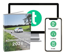 Körkortsboken Körkortsteori 2026 (bok + digitalt teoripaket med körkortsfrågor, övningar, ljudbok & ebok) (häftad)