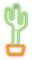 Forever Light Neon LED Light CACTUS orange green Bat + USB FLNEO2 Ljusdekoration, figur
