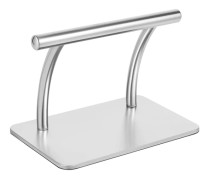 Frisörstol Fotstöd - Stolmonterad Pedal - Rostfritt Stål - Mått 29,5×19×20,5 cm - För Barberarsalong - Silver