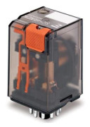 Schrackrelä 11 stift, 24VDC +LED 3C/O 10A