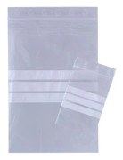 Dragkedjepåse, Master'in Performance, 50 µm 250 x 350 mm, LD-PE transparent med skrivfält, dragkedjelås