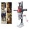 Kärnborrmaskin för betong, rigg med stativ, 2,2 kW, spindel utan borrkrona, röd