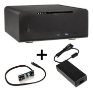 Streacom ST-FC8B Alpha passivt HTPC-hölje + 120 W nätaggregat (GEBU-178)