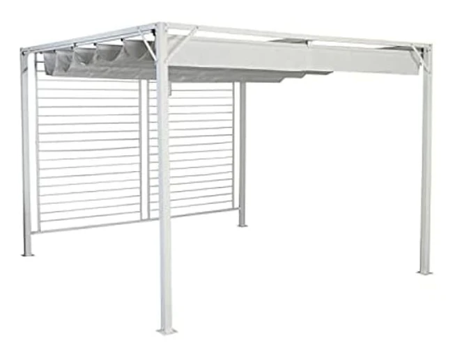Pergola - DKD Home Decor - Standard - Vit - Stål - Uteplats