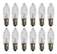 (40st) 5/40x Ljusbåge Glödlampa Julbro Ersättning 3W 34V Reserv E10 Skruvlampa