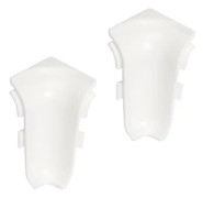 PROVISTON Inre vinkel för sockel 22 x 60 mm Vit plast 2 stycken