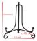 Iron Display Stand, 2 Pieces Black Wrought Iron Easel, Photo Frame Holder, (5 Inch)