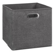 Förvaringslåda 31 x 31 x 31 cm Atmosphera - Mörkgrå Melange - 2 förvaringslådor - Mörkgrå Melange -
