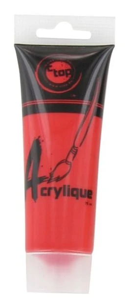 MégaCréa DIY - Matt akrylfärg röd tub 75 ml