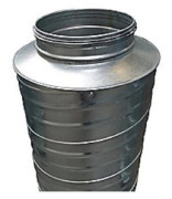 Ljuddämpare Ø630 L=600 - LYC-100-630-600 hane/hane