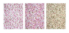 MégaCréa DIY - Klistertyg blommor D 15x20 cm 3 stycken