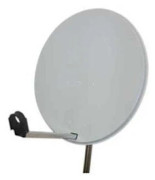 Parabolantenn alu 85cm vit med lnb Servimat KMA8BP