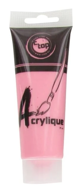 Matt akrylfärg rosa tub 75 ml