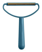 Dubbelsidig luddborttagare, lämplig för rengöring av kläder och smuts, med ett ergonomiskt handtag.