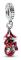 Charms - PANDORA - HÄNGANDE SPIDER-MAN HÄNGÖRA - Argent 925° - Grå och röd - Blandet