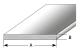 PROVISTON Tröskel 5 x 60 x 1000 mm Stål-Aluminium Att limma Ej borrad