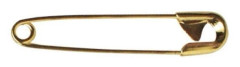 Nål för säkerhet, 34 mm, 0,80 mm förpackning 50g - 115 st, guld