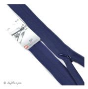 Osynlig dragkedja - ECLAIR - 22 cm - Oeko-Tex - Marinblå - Fransk tillverkning
