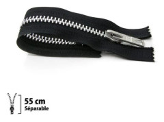 Eclair Prym - Dragkedja Z31 - Separabel 9mm Svart 55 cm
