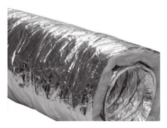 ljudflex Ø160 L=10 m – ljuddämpande med 25 mm isolering