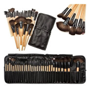 32st Professionell mjuk kosmetisk ögonbrynsskugga Makeup Brush Kit + väska