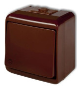Karlik Junior tryckknapp/tangent (ljus) brun (4WHE-5)